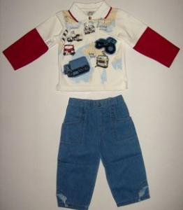 Set haine copii - cu jeans MY KIDS - 12 LUNI - 7884'