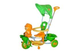 Tricicleta copii cu copertina DHS 108 Verde Orange  - MYK374