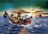Barca cu vasle a piratilor cu rechin pentru copii - ARTPM5137