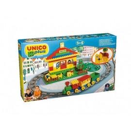 Statie tren model lego 93 piese Unico Plus - KRD-262002