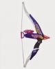 Nerf rebelle: heartbreaker bow arc cu model flacari -