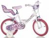 Bicicleta 14' pentru fetite roz cu mov-