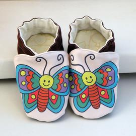 Papuci pentru fetite Pampi Butterfly - PUM001