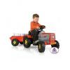 Tractor electric cu remorca pentru copii injusa 6 v -