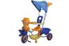 Tricicleta copii cu copertina 108 albastru orange   -