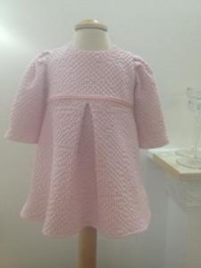 Rochita din stofa eleganta pentru fetite Pink dress - SNB24_1