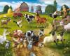 Tapet copii walltastic - distractie la ferma (farmyard fun) - gfk021