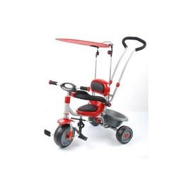Tricicleta pentru copii rosie A908-1 cu maner de ghidare - ARS0048R