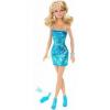 Papusa barbie in rochie turcoaz -