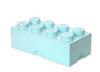Cutie depozitare LEGO 2x4 albastru aqua