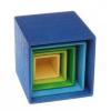 Set de cutii colorate, albastru -