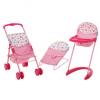 Set 3 piese pentru papusi go & care - primavara roz -