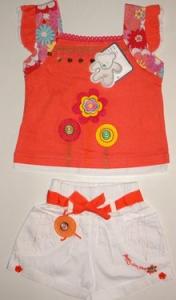 Set haine copii - cu pantaloni scurti TEENY TINY - 1, 2, 3 ANI - 9408