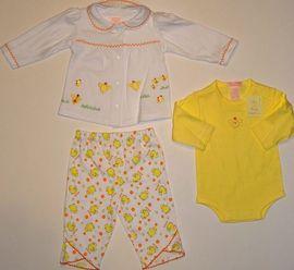 Pijamale cu pui veseli pentru bebeluse- 14192 A