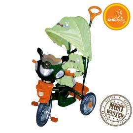 Tricicleta copii cu copertina DHS 107A4 Verde  - MYK372VERDE
