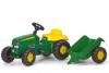 Tractor cu pedale si remorca copii ROLLY TOYS Verde - MYK198
