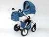 Carucior pentru copii 3 in 1 amber blue-white -