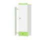 Dulap lemn cu extensie laterala si functie de cuier Sonic White/Green - BTN201344