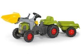 Tractor cu pedale si remorca copii ROLLY TOYS Verde - MYK195
