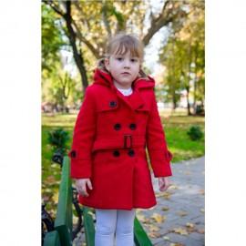 Paltonase groase de iarna pentru fetite Red Doll - Rosu
