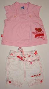 Pantalon scurt cu bluzita roz  - 9303'_1