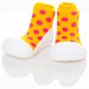 Pantofi fetite polka dot yellow m - atpad01-yellow-m