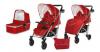 Carucior copii multifunctional 2 in 1 moon red -