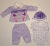 Costumas lila pentru bebeluse - 13022A