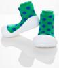 Pantofi-soseta pentru baietei polka dot green l -
