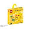 Lego- cutie depozitare cu capac & platforma de joaca