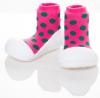 Pantofi-soseta polka dot pink xl -