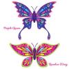 Set 2 bucati fluturasul magic rainbow wing si purple queen