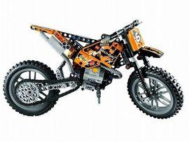 Motocicleta de motocros din seria Lego Tehnic - JDL42007