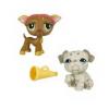 Figurine littles pet shop - buldog si chihuahua -