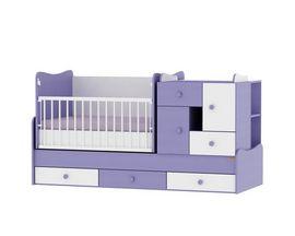 Mobilier modular Sonic din lemn Violet - BTN00041