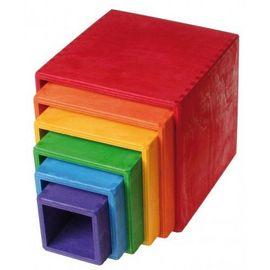 Set mare de cutii colorate curcubeu - RMK10370