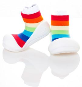 Pantofi-soseta pentru copii Rainbow White L - ATPAR03-WHITE-L
