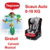 Scaun auto viaggio 0+/1 switchable red + cadou carusel prietenii din