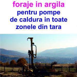 Foraje pentru pompe de caldura in argila inclusiv sonda verticala dubla 32 mm