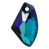 Set Argint 925 cu SWAROVSKI&reg; ELEMENTS Galactic 19/19mm Bermuda Blue