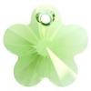 Pandantiv argint 925 cu swarovski&reg; elements flower 14mm peridot