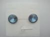 Cercei Argint 925 cu SWAROVSKI&reg; ELEMENTS Rivoli 12mm Denim Blue surub