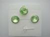 Set Argint 925 cu SWAROVSKI&reg; ELEMENTS Rivoli12/12mm Peridot surub