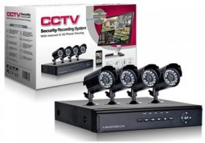 Sistem pentru interior/exterior DVR cu 4 camere