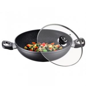 Tigaie wok din aluminiu cu strat marmura Peterhof PH 15410-30