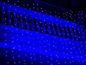 Instalatie tip Perdea 480 leduri albastre 9x1m