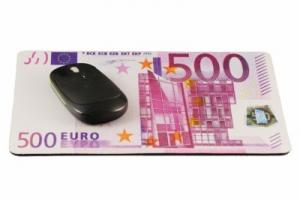 Mouse pad euro, dolari
