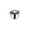 Cratita de inox cu Cratita de inox cu capac 16 cm Blaumann 1354