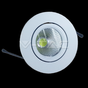 3W Spot LED Downlight COB Rotund - Alb Rece 6000K