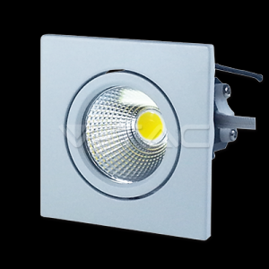 3W Spot LED Downlight COB Patrat - Alb Cald 3000K